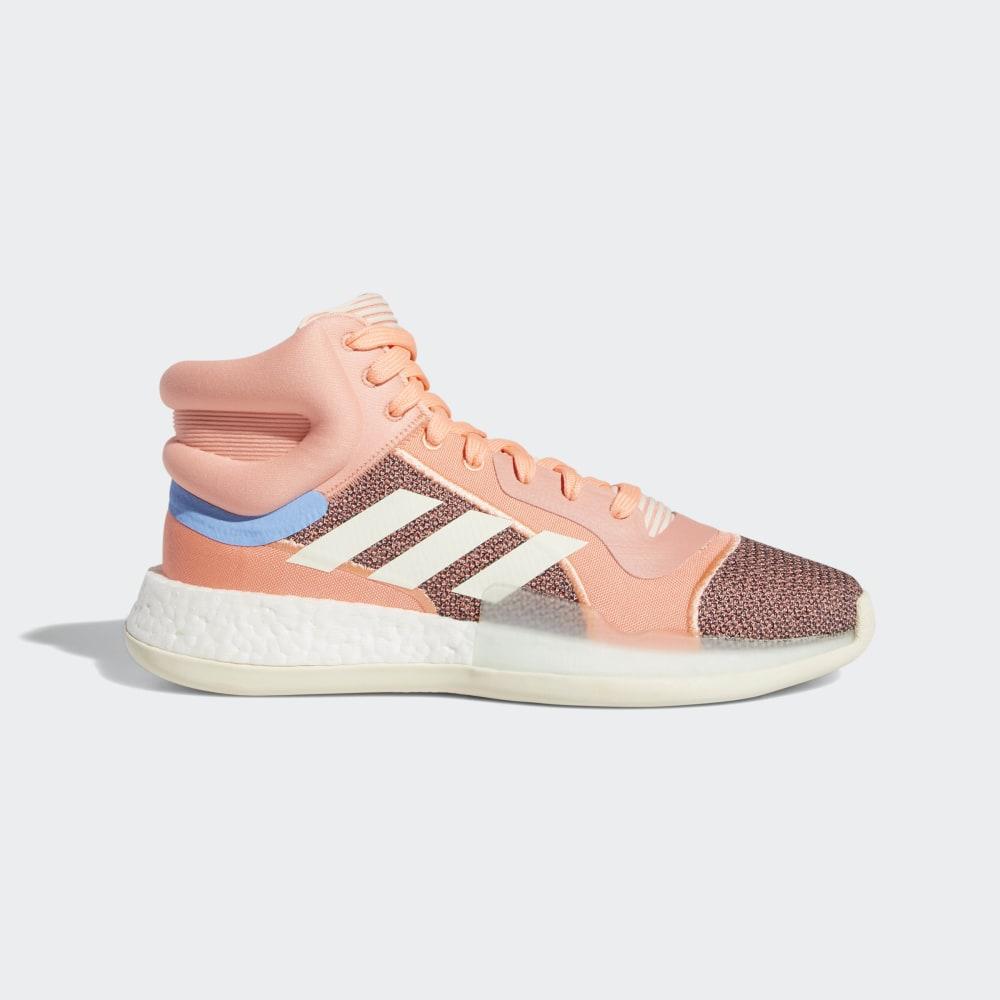 Adidasi Baschet Adidas Marquee Boost Barbati Romania - Portocalii/Albi Albi/Albastri Deschis G27736